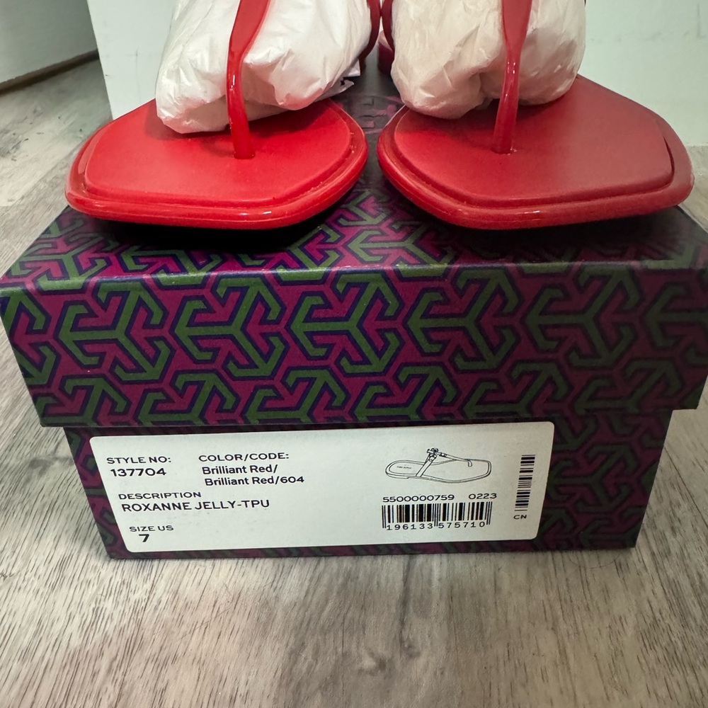 Jelly-TPU Red Sandals